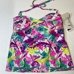 Catalina women’s tankini swim top. Size S. NWT